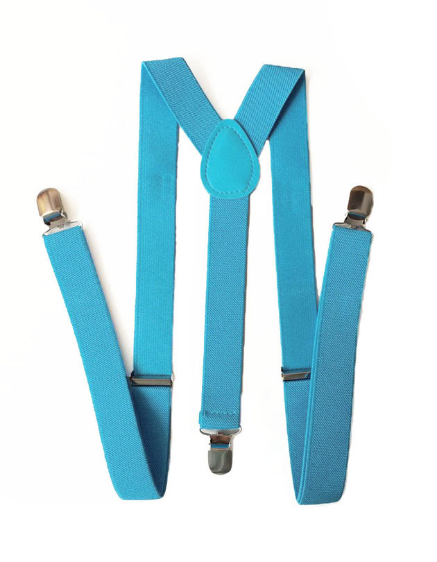 Suspenders in Sky Blue